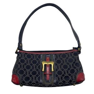 Tignanello Black and Red Shoulder Bag